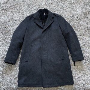 Men's Black Overcoat